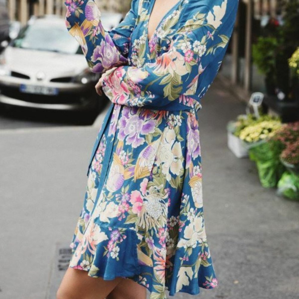 Spell & The Gypsy Blue Skies Wrap Dress - Picture 4 of 4